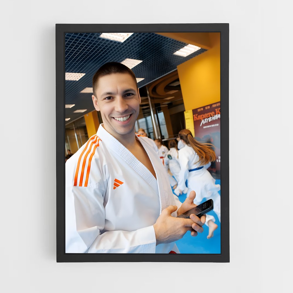 Poster Maître du Dojo – affiche Karaté (vue 2)